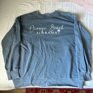 Orange Beach Alabama Crewneck Sweater - Blue